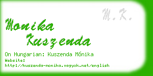 monika kuszenda business card