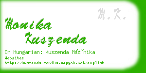 monika kuszenda business card